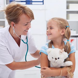 Children's Health System of Texas - Young girl getting a doctor's checkup